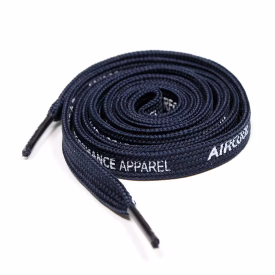 Print Logo Custom White Wild Color Navy Blue Shoes Rope Flat Shoelace