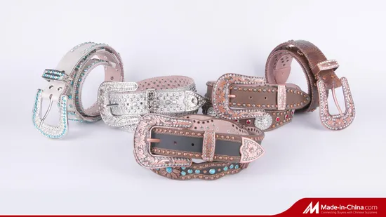 남성 여성 라인 석 벨트 서양 카우걸 카우보이 빈티지 블링 크리스탈 다이아몬드 진 바지에 대한 가죽 벨트를 박힌